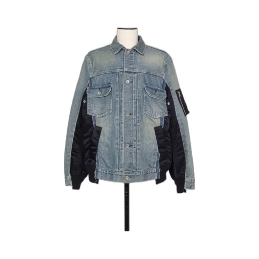 Stitched Denim Coat