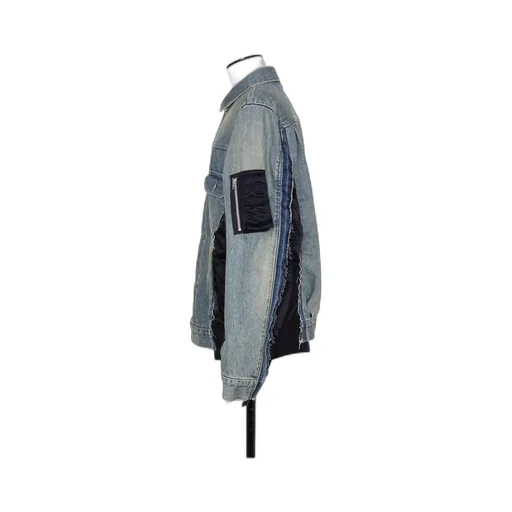 Stitched Denim Coat