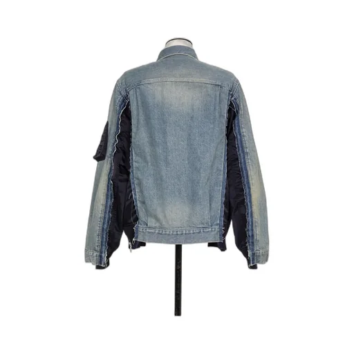 Stitched Denim Coat