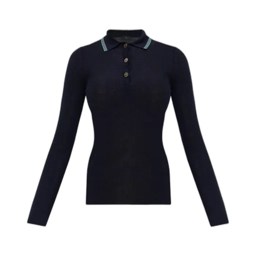 Etro Knit Jacquard Polo Shirt