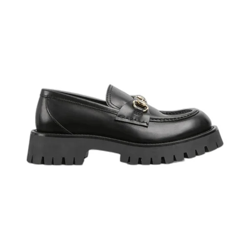 Gucci Lug Horsebit Detailed Loafers