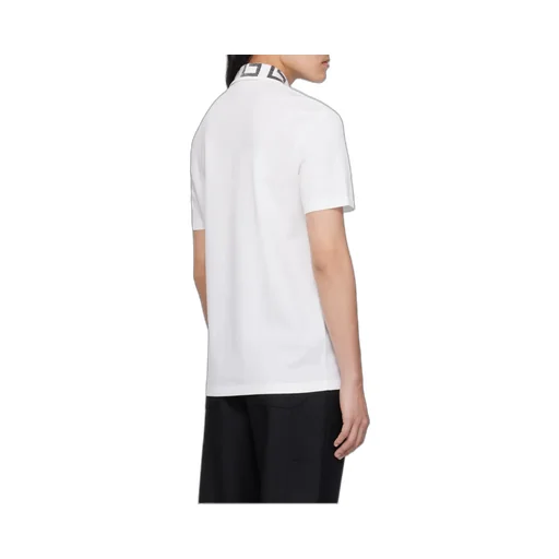 Versace Greca Short-Sleeved Straight Hem Polo Shirt