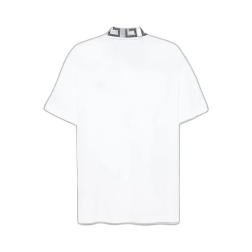 Versace Greca Short-Sleeved Straight Hem Polo Shirt
