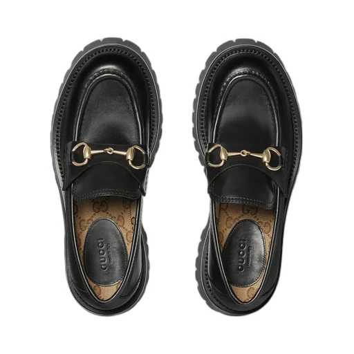 Gucci Lug Horsebit Detailed Loafers