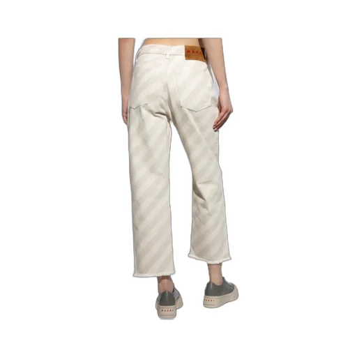 Marni Striped Wide-Leg Jeans