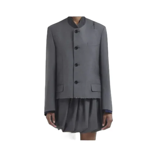 Marni Logo Embroidered Button-Up Jacket