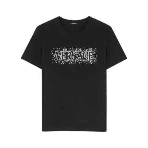 Versace Logo-Embellished Crewneck T-Shirt