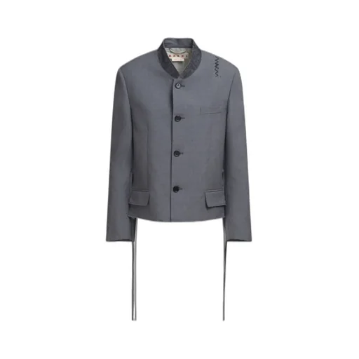 Marni Logo Embroidered Button-Up Jacket
