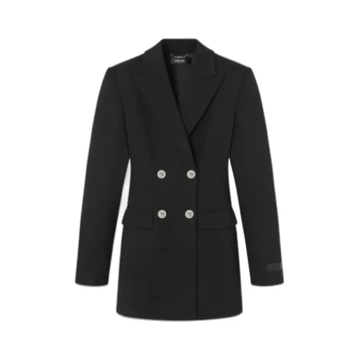 Versace Double-Breasted Cut-Out Detailed Dress