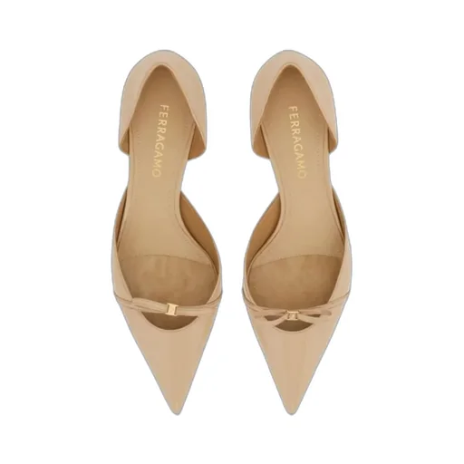 Ferragamo Pointed-Toe Bow-Detailed Pumps