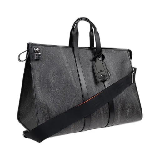 Etro Large Paisley-Print Strapped Travel Bag