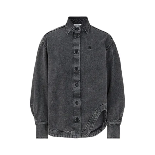 The Attico Eliza Shaped Split Denim Shirt