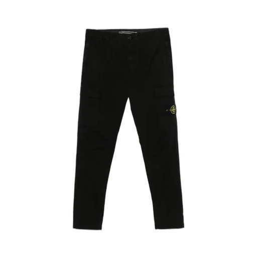 Stone Island Compass-Badge Tapered Cargo Trousers