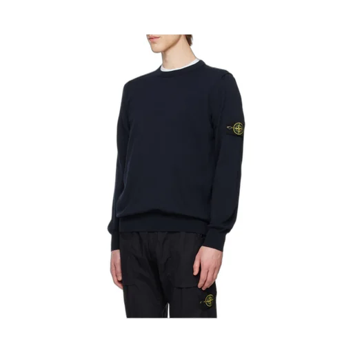 Stone Island Compass Patch Crewneck Jumper