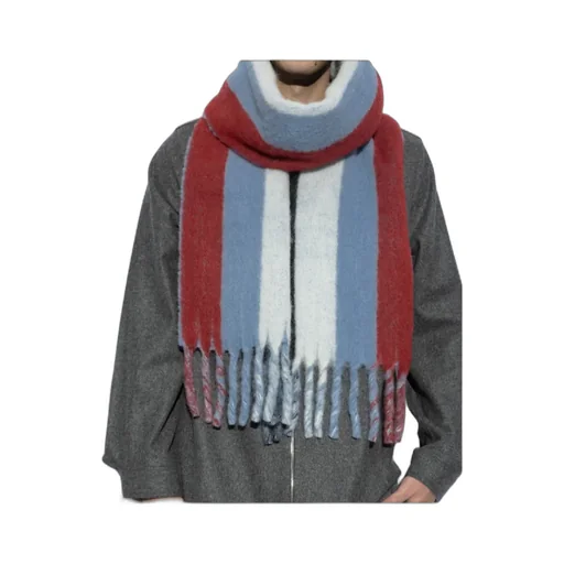 Marni Logo Detailed Fringed Scarf