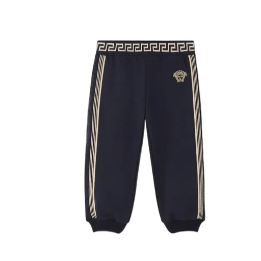 Versace Kids Logo Embroidered Track Pants