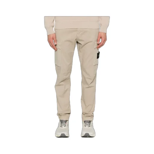 Stone Island Compass-Badge Tapered Cargo Trousers