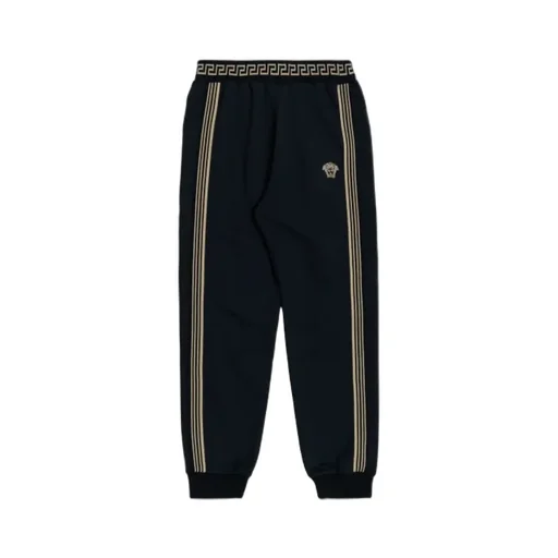 Versace Kids Logo Embroidered Track Pants