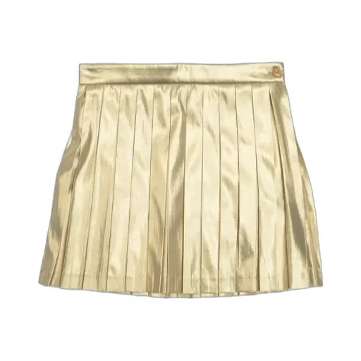 Versace Kids Medusa Head Plaque Pleated Skirt