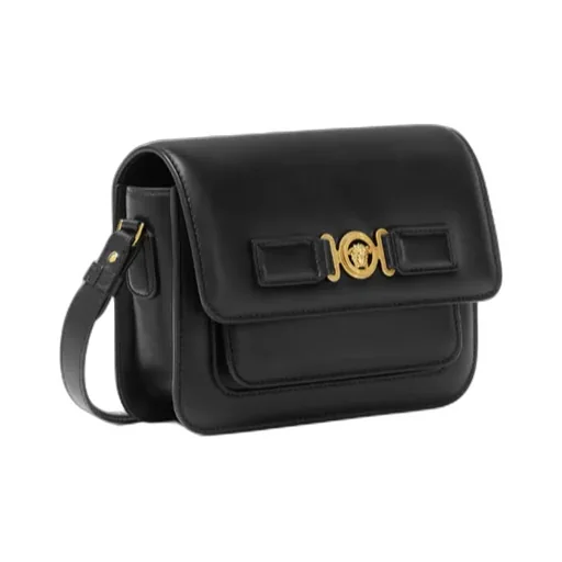 Versace Medusa Foldover Top Messenger Bag