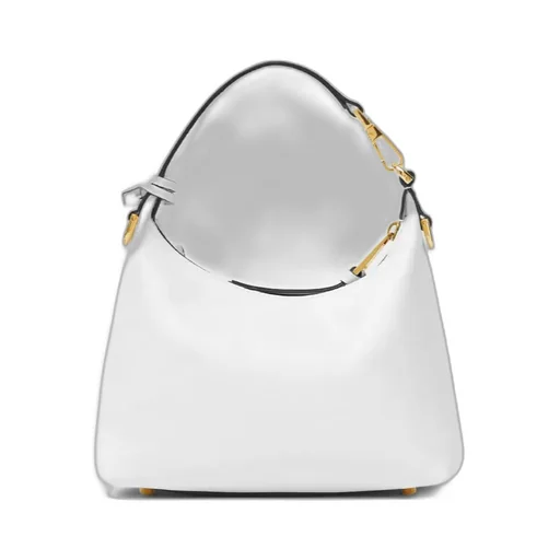 Versace Logo Plaque Zipped Shoulder Bag