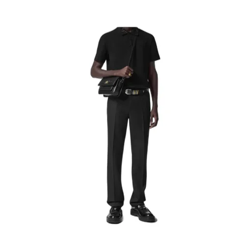 Versace Medusa Foldover Top Messenger Bag