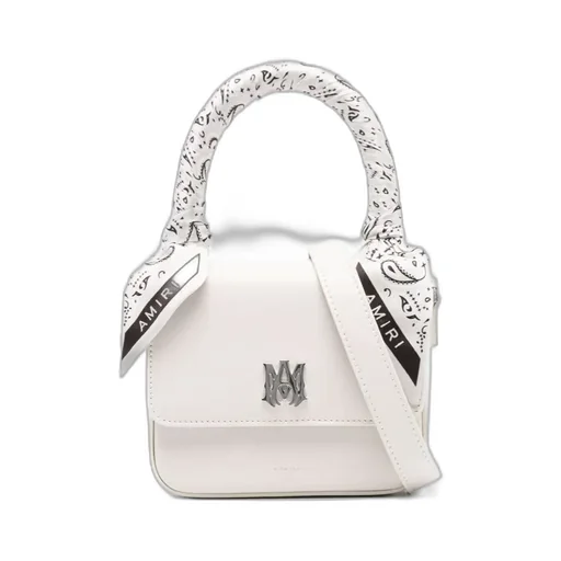 Amiri Bandana Scarf Logo Plaque Mini Tote Bag