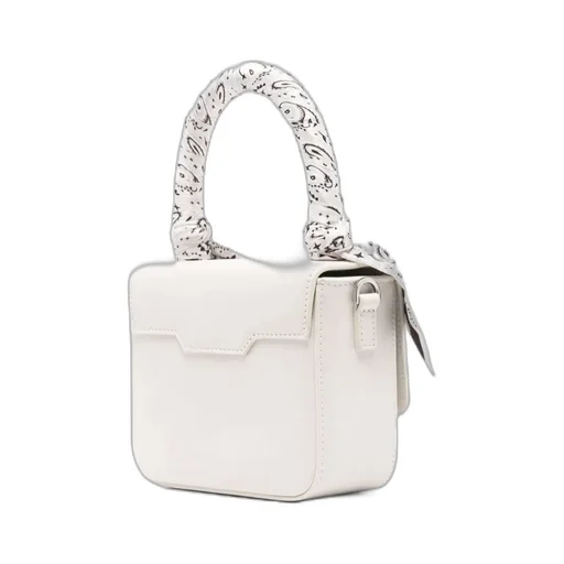 Amiri Bandana Scarf Logo Plaque Mini Tote Bag