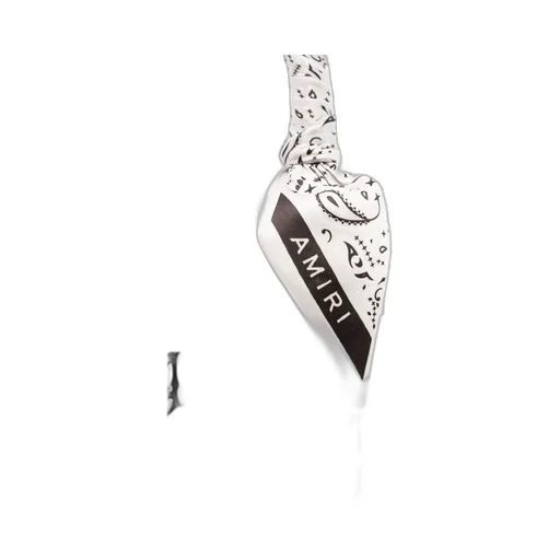 Amiri Bandana Scarf Logo Plaque Mini Tote Bag