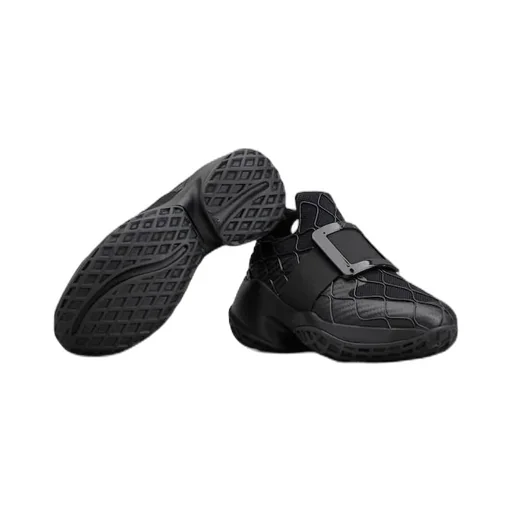 Roger Vivier Viv' Run Technical Lacquered Buckle Sneakers