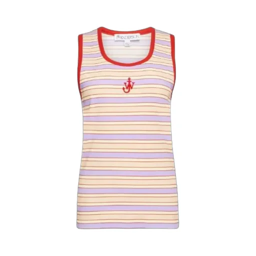 Jw Anderson Contrast Trim Striped Vest