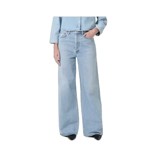 Agolde Dame High-Rise Wide Leg Jeans