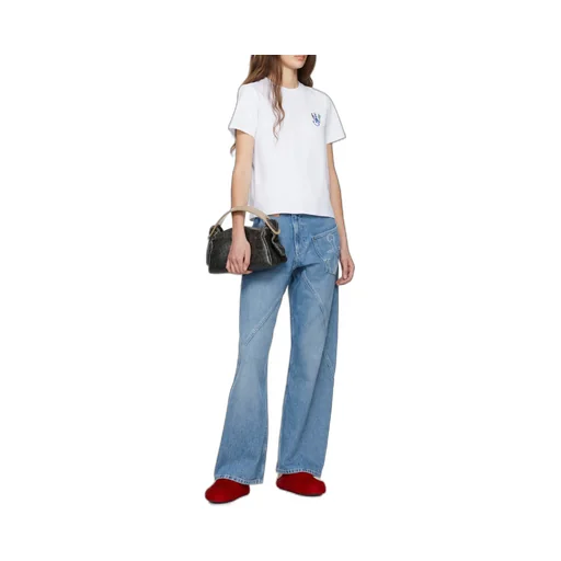 Jw Anderson Anchor Embroidery Printed T-Shirt