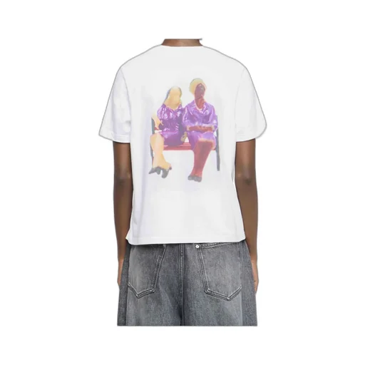 Jw Anderson Anchor Embroidery Printed T-Shirt