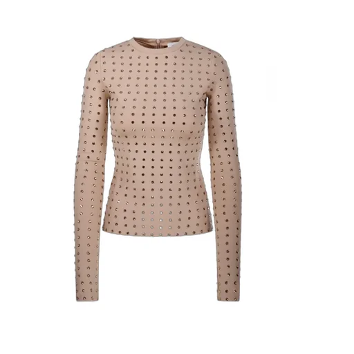 Scuba Jersey T-Shirt With Rhinestones