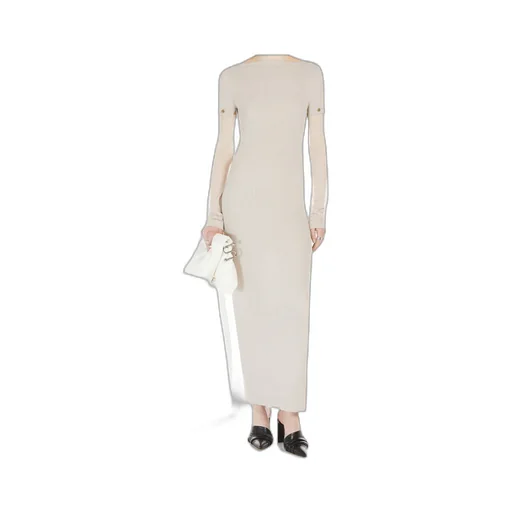 Stretch Viscose Long Dress