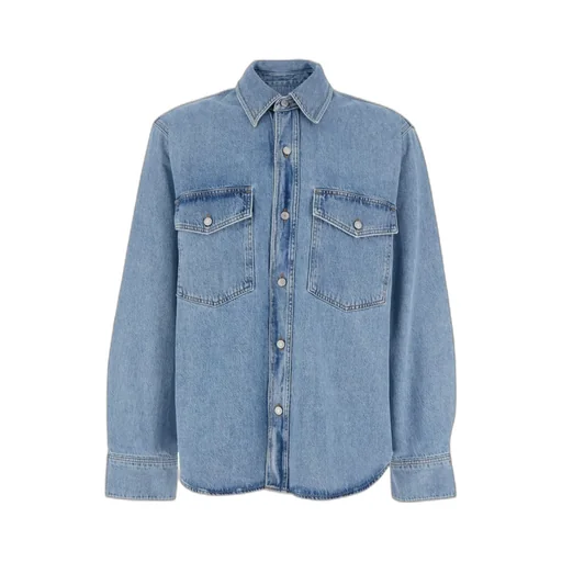 Long-Sleeved Denim Shirt