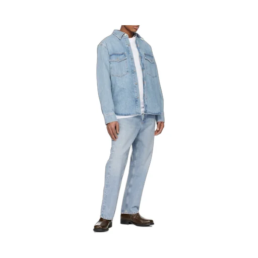 Long-Sleeved Denim Shirt