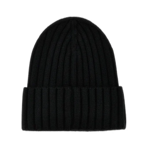 Moncler Logo Patch Ribbed Beanie