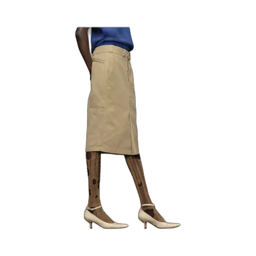 Maison Margiela Skater Chino Midi Skirt