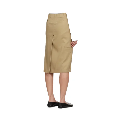 Maison Margiela Skater Chino Midi Skirt