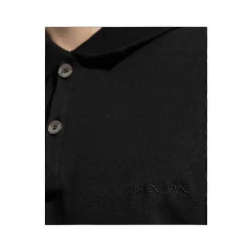 Lanvin Logo Embroidered Polo Shirt