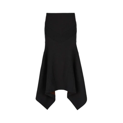 The Attico Asymmetric Midi Skirt
