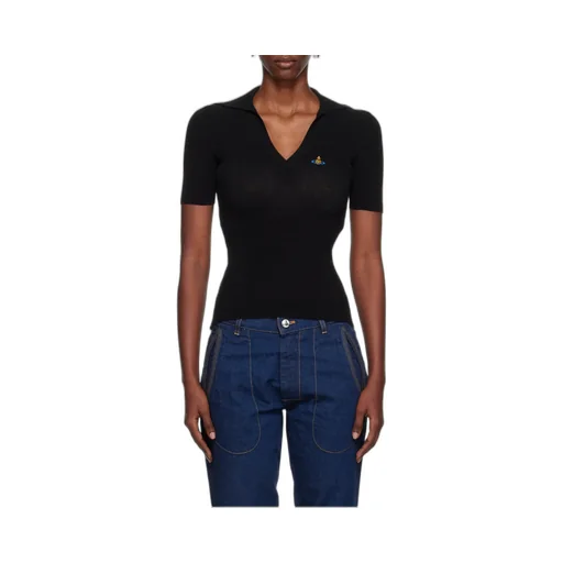 Vivienne Westwood Orb Embroidered Knit Top