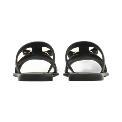 Ferragamo New Vara Plate Strappy Slides