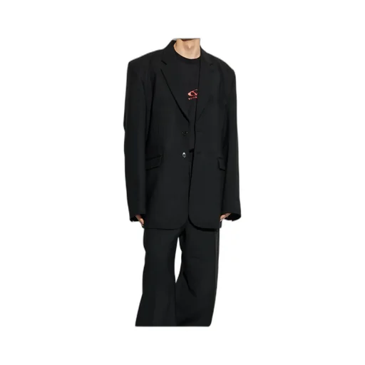 Vetements Collared Button-Up Blazer