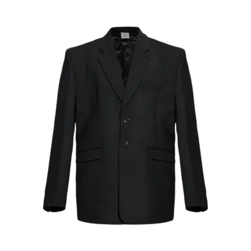 Vetements Collared Button-Up Blazer