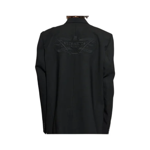Vetements Collared Button-Up Blazer