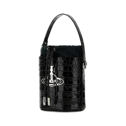 Vivienne Westwood Daisy Orb Plaque Drawstring Bucket Bag