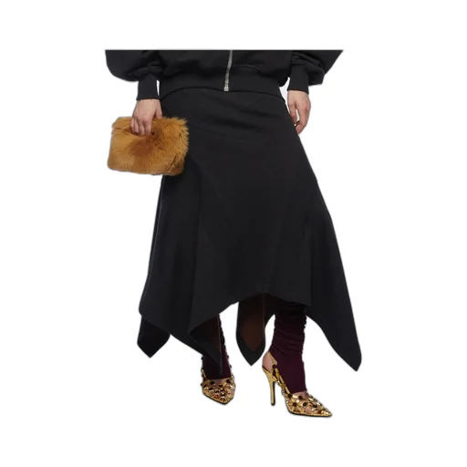 The Attico Asymmetric Midi Skirt